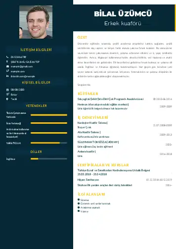 Kuaför Cv Örnekleri cv indir